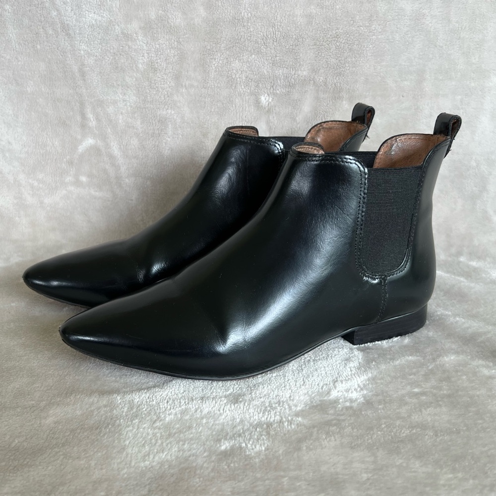 Madewell Black Leather Nico Booties Excellent Condition